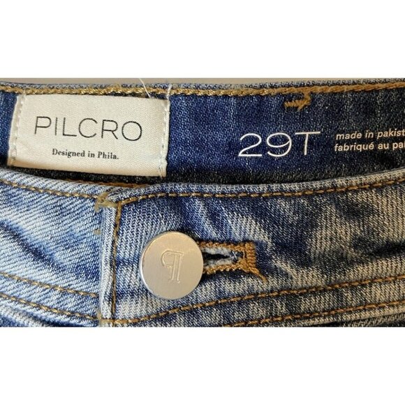 Pilcro and the Letterpress Jeans Wide Leg Front Pockets Size 29T Tall - Picture 3 of 5